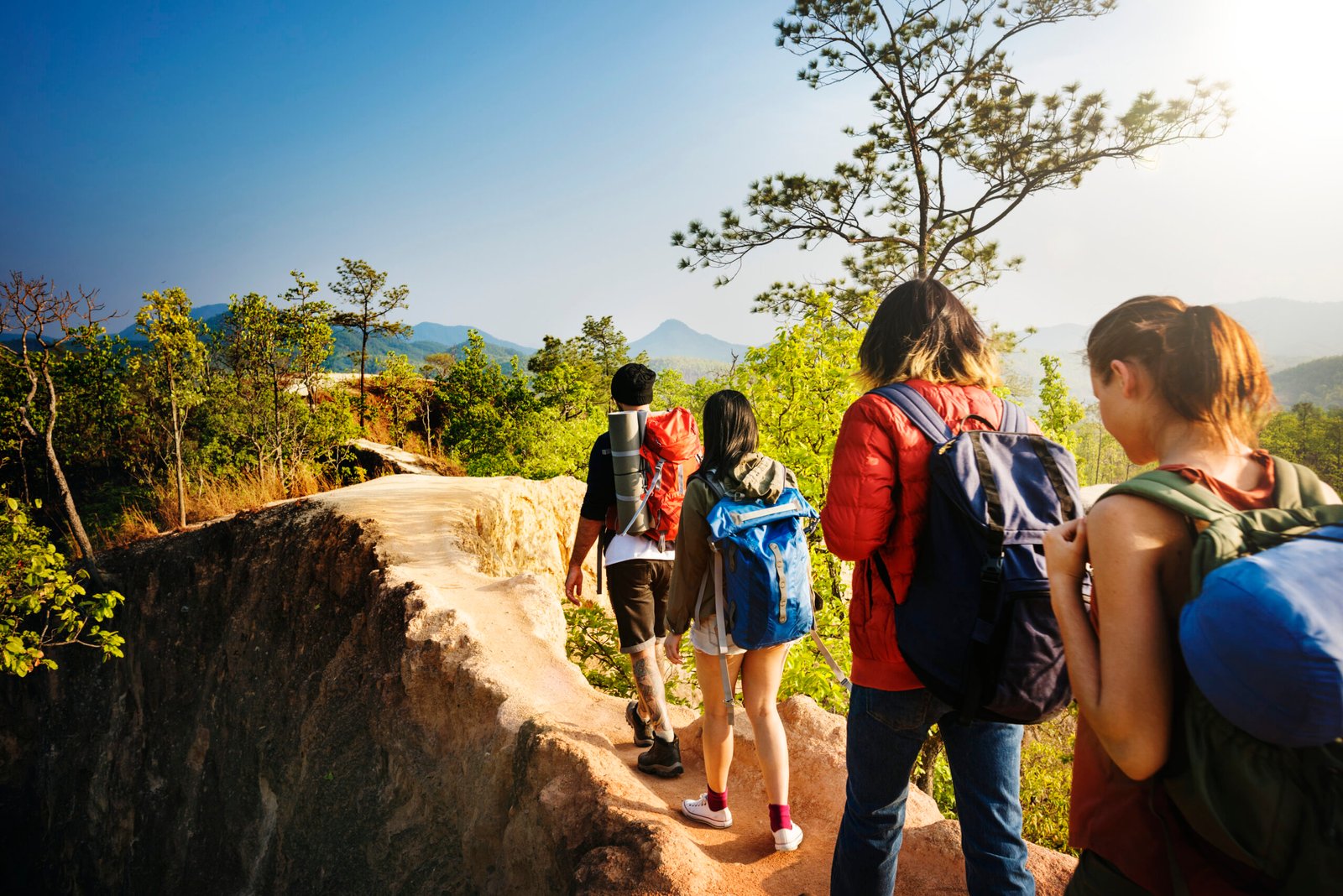 Campers on an adventure